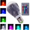 16 Colors Changing 9W magic E27 RGB LED Lamp Light Bulb + IR Remote Control